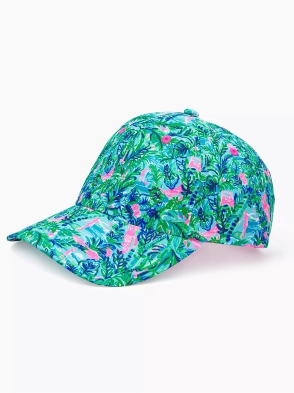 NWT Lilly Pulitzer Run Around Hat "Blue Horizon Par Fection" - Picture 2 of 5